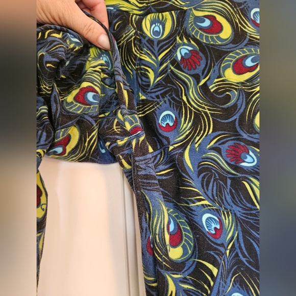 Lularoe OS peacock feather leggings-unicorn! - Picture 4 of 4